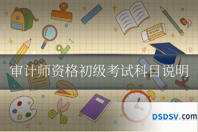审计师资格初级考试科目说明