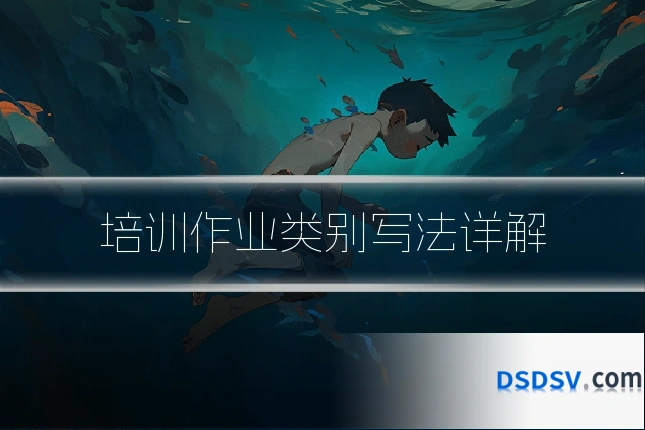 培训作业类别写法详解