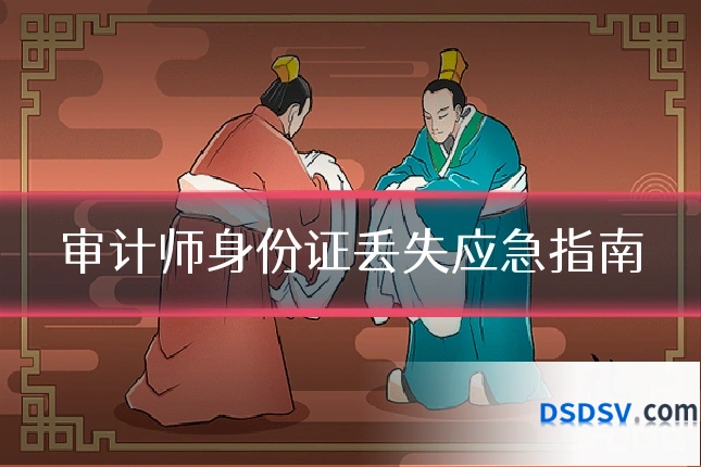 审计师身份证丢失应急指南