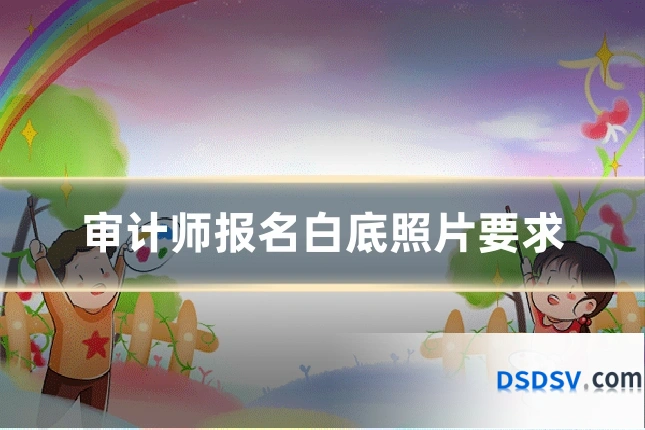 审计师报名白底照片要求