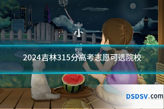 2024吉林315分高考志愿可选院校