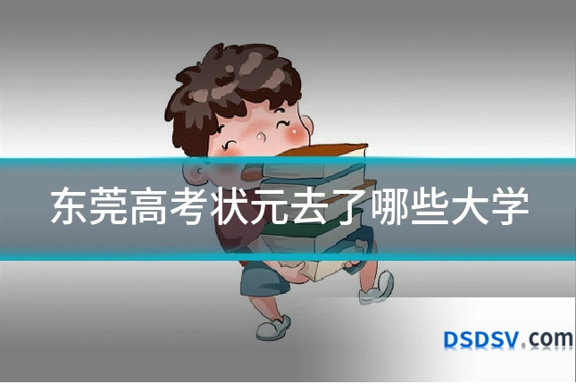 东莞高考状元去了哪些大学