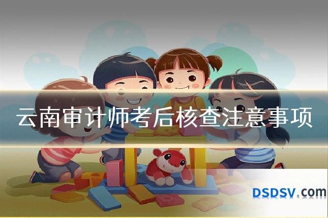 云南审计师考后核查注意事项
