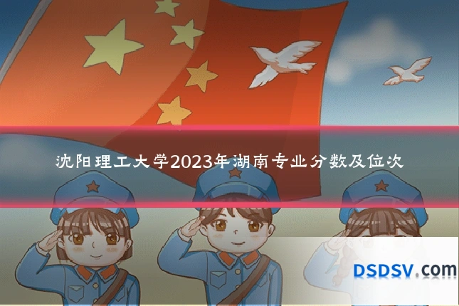 沈阳理工大学2023年湖南专业分数及位次