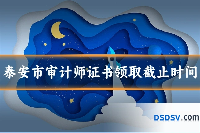 泰安市审计师证书领取截止时间