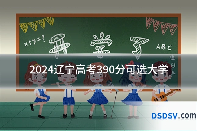 2024辽宁高考390分可选大学