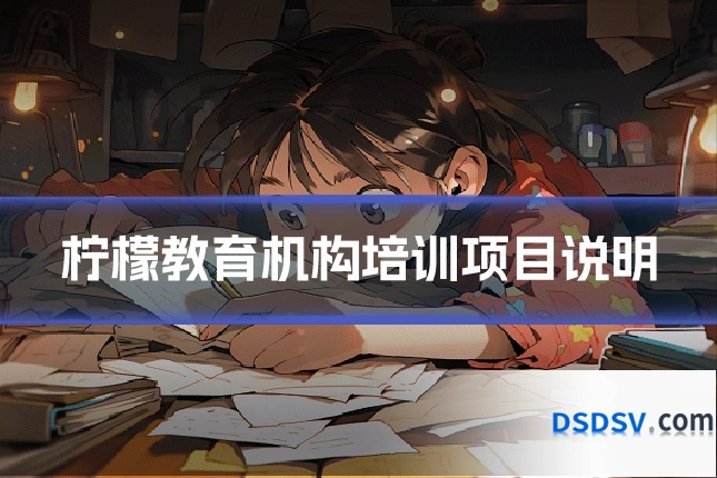 柠檬教育机构培训项目说明