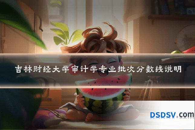 吉林财经大学审计学专业批次分数线说明