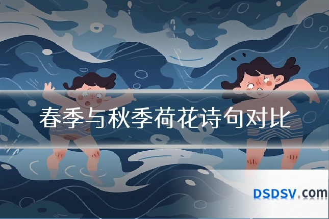 春季与秋季荷花诗句对比