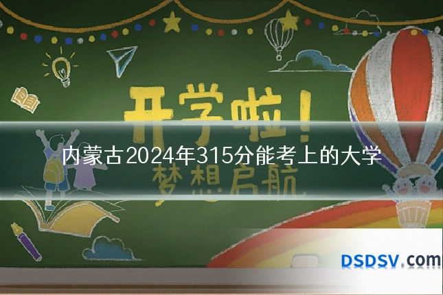 内蒙古2024年315分能考上的大学