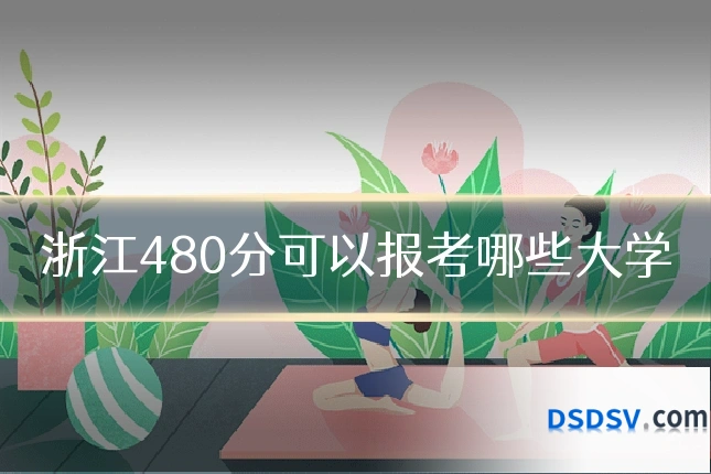 浙江480分可以报考哪些大学