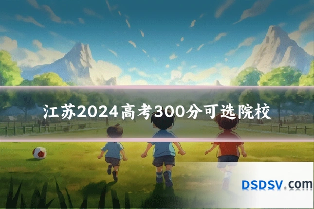 江苏2024高考300分可选院校