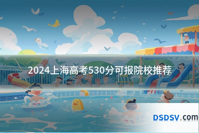2024上海高考530分可报院校推荐