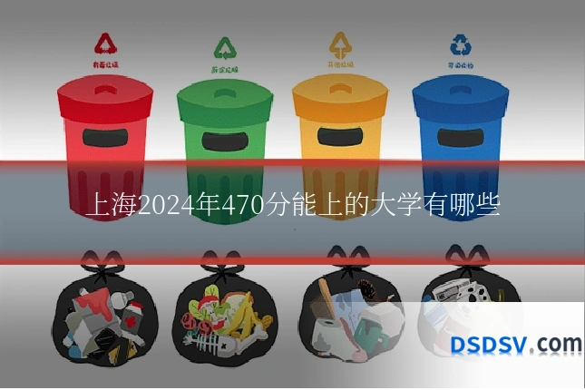 上海2024年470分能上的大学有哪些