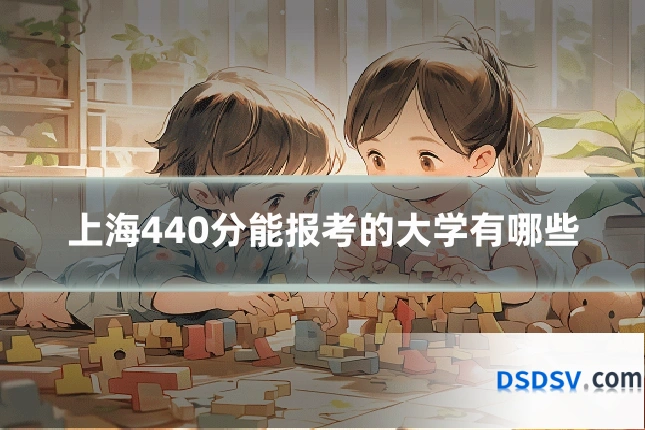 上海440分能报考的大学有哪些