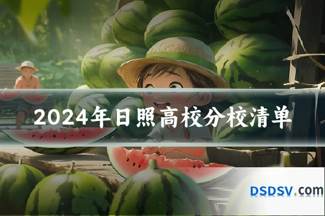 2024年日照高校分校清单