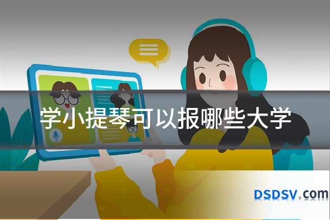 学小提琴可以报哪些大学