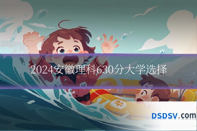 2024安徽理科630分大学选择