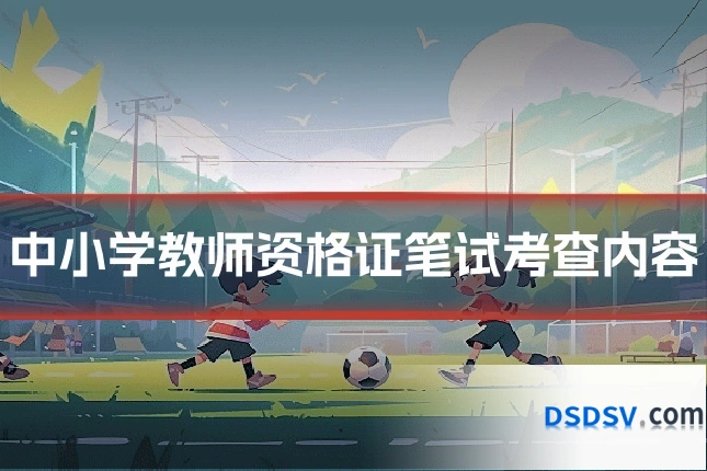 中小学教师资格证笔试考查内容