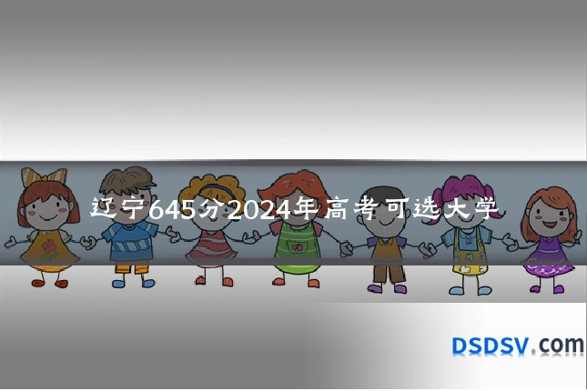 辽宁645分2024年高考可选大学