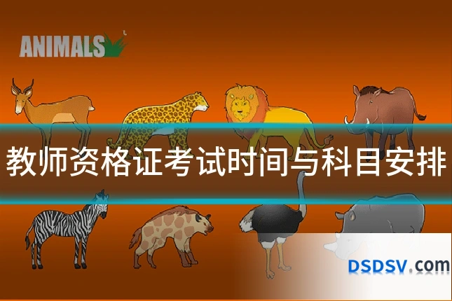 教师资格证考试时间与科目安排