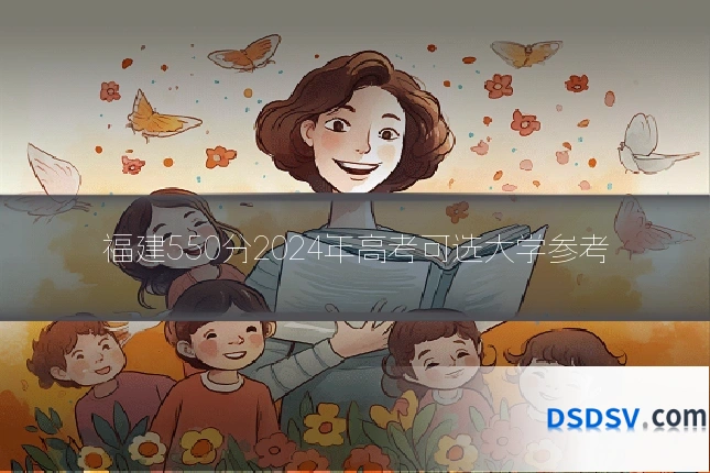 福建550分2024年高考可选大学参考