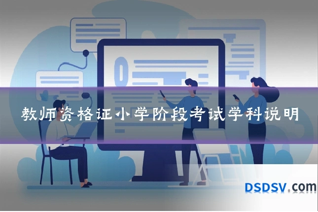 教师资格证小学阶段考试学科说明