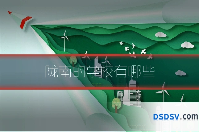 陇南的学校有哪些