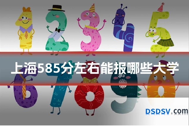 上海585分左右能报哪些大学