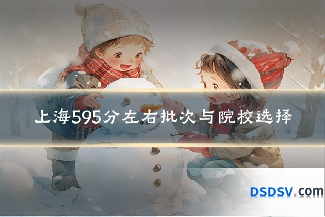 上海595分左右批次与院校选择