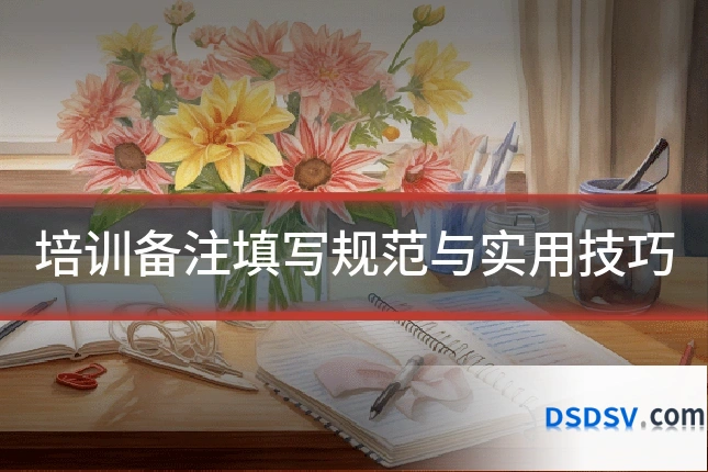 培训备注填写规范与实用技巧
