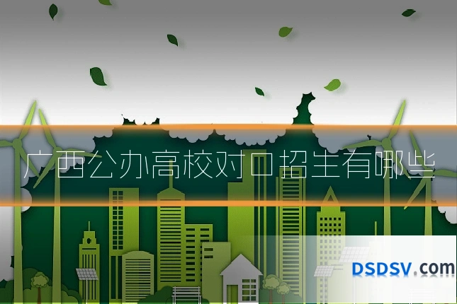 广西公办高校对口招生有哪些