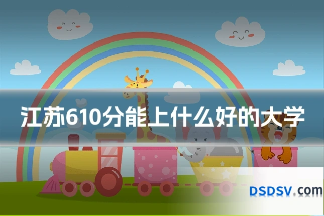 江苏610分能上什么好的大学