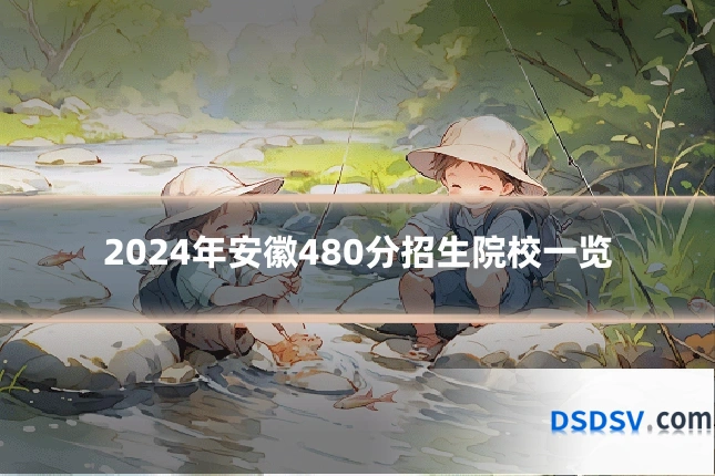2024年安徽480分招生院校一览