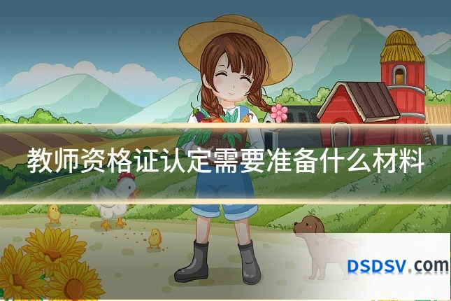 教师资格证认定需要准备什么材料