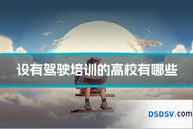 设有驾驶培训的高校有哪些