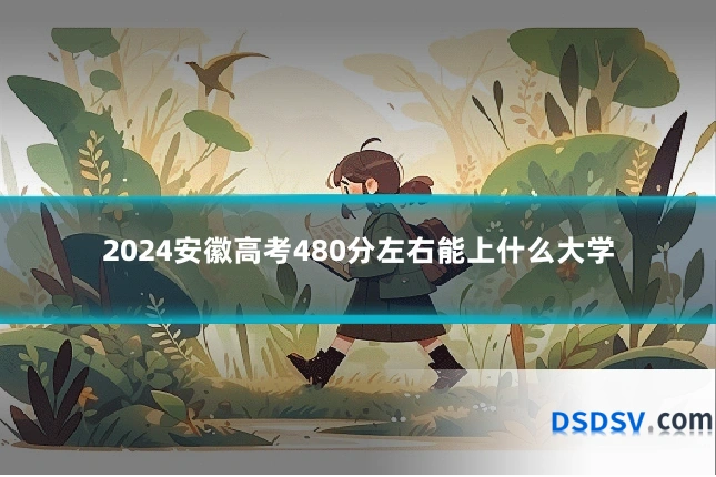 2024安徽高考480分左右能上什么大学