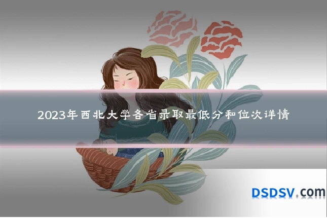 2023年西北大学各省录取最低分和位次详情