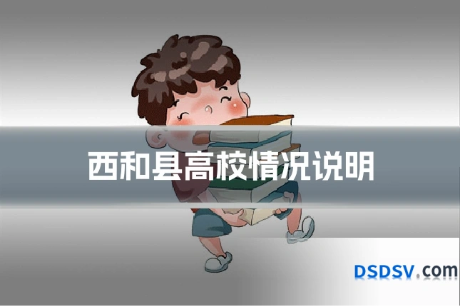 西和县高校情况说明
