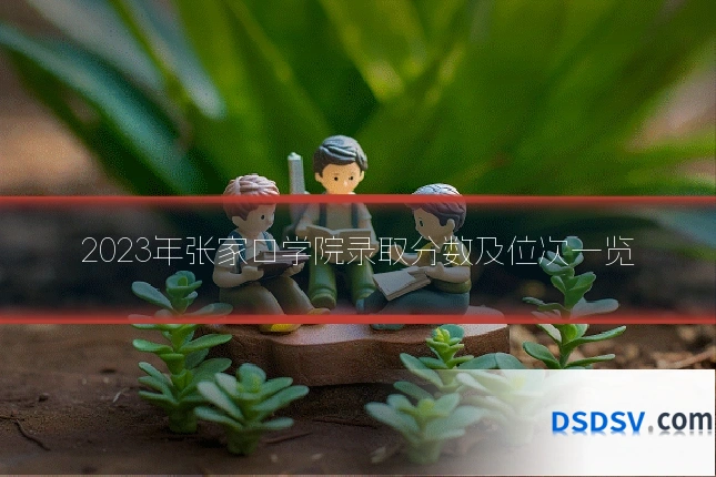 2023年张家口学院录取分数及位次一览
