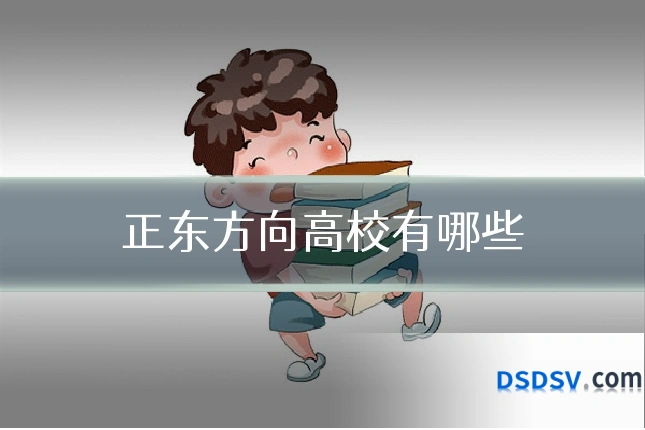 正东方向高校有哪些