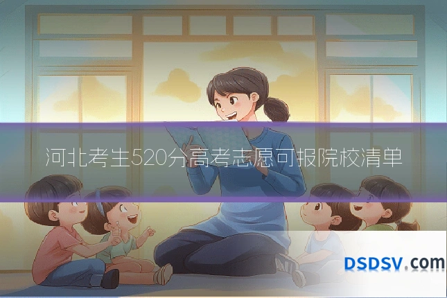 河北考生520分高考志愿可报院校清单