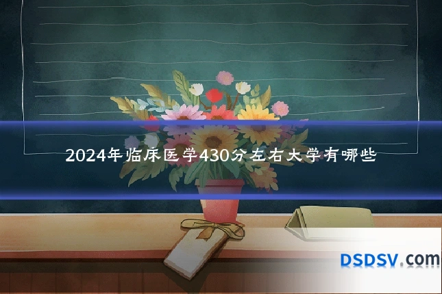2024年临床医学430分左右大学有哪些