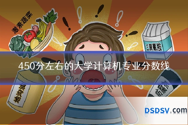 450分左右的大学计算机专业分数线