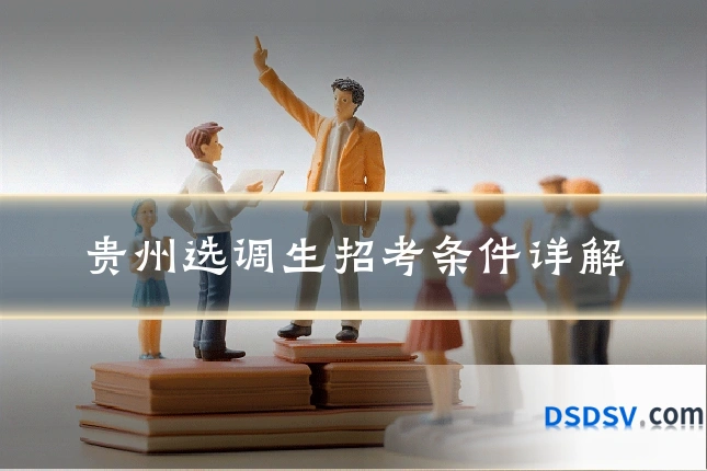 贵州选调生招考条件详解