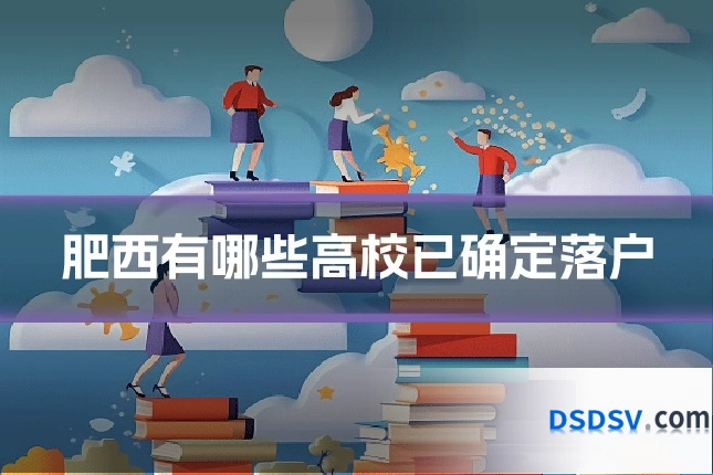 肥西有哪些高校已确定落户