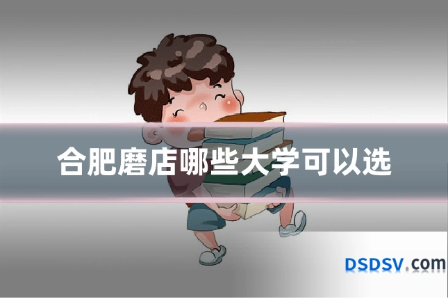 合肥磨店哪些大学可以选