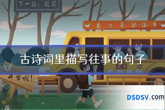 古诗词里描写往事的句子