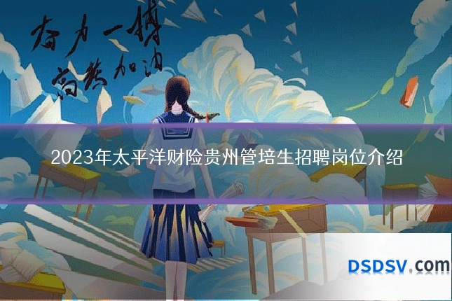 2023年太平洋财险贵州管培生招聘岗位介绍