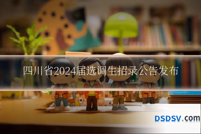 四川省2024届选调生招录公告发布